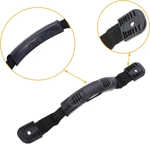 Vista 3 de WILLWIN 2 manijas de montaje lateral de canoa para kayaks con accesorios de soporte de paleta de cuerda elástica + 2 ganchos en J con kit