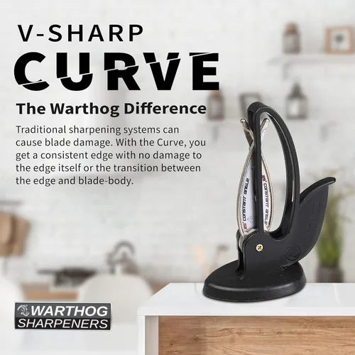 Vista 2 de Warthog V-Sharp Curve - Varillas de diamante de grano 325 ángulo de 25 grados afilador de cuchillos de alta calidad herramientas de cocina sistema