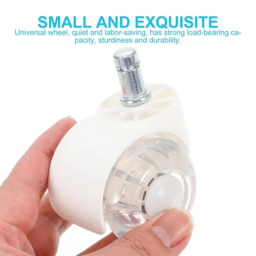 Vista 3 de 5 unids silla de oficina ruedas silla rueda rueda ruedas ruedas muebles ruedas universales rueda rueda universal rueda PU silla computadora rueda