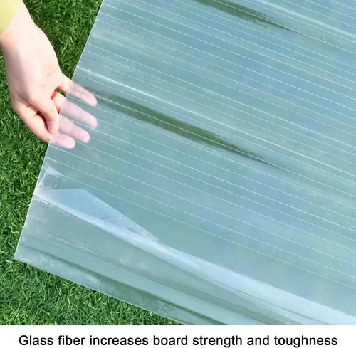 Vista 6 de Panel de techo resistente a impactos, paneles de techo silenciosos para sombra, revestimiento de pared, paneles de iluminación diurna de fibra de 11