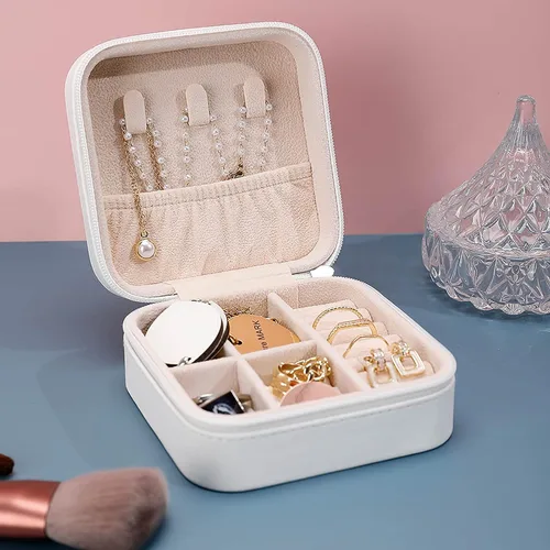 Vista 8 de Retro Octopus Jewelry Box PU Leather Travel Jewelry Case Ring Storage Box Portable Trinket Storage Case Trinket Organizer Boxes Small Jewelry