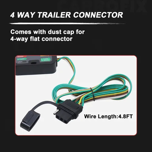 Vista 7 de Arnés de cableado CRV de ajuste personalizado con conector de remolque plano de 4 vías para Honda CR-V 2012-2016 Arnés de cables de enganche simple