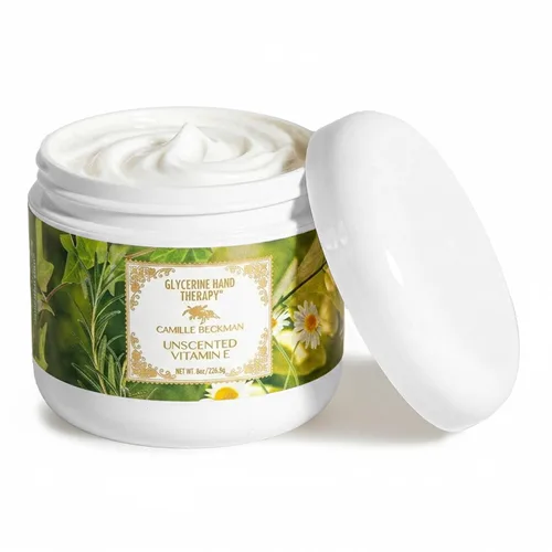 Vista 12 de Camille Beckman Crema de terapia de manos de glicerina, agua de rosas de glicerina, 8 onzas