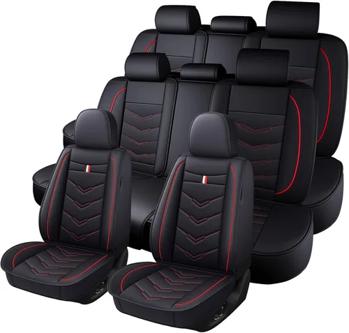 Vista 11 de Funda de asiento de auto para Jeep Wagoneer L 2023, duradera, resistente al desgaste, impermeable, funda de asiento deportiva, transpirable, sin