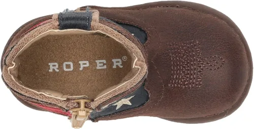 Vista 5 de ROPER Botas American Patriot Western para niños, Marrón