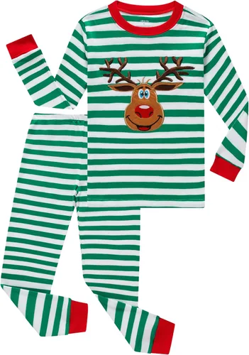 Vista 16 de KikizYe Pijamas para niños, pijamas de manga larga para niños albaricoque/sólido