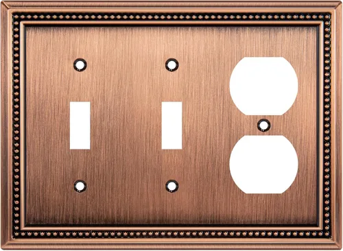 Vista 112 de Henne Bery Sunken Pearls Placa de Pared Decorativa de Servicio Pesado Placa de Interruptor Cubierta de Tomacorriente