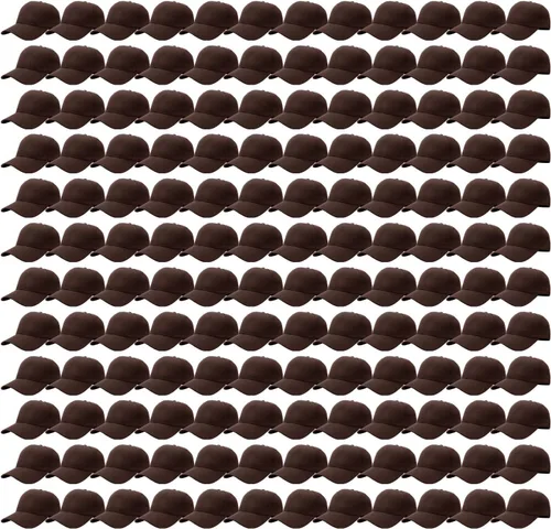 Vista 20 de Falari - 24/144 unidades de gorra de béisbol unisex, lisa y de tamaño ajustable, venta al por mayor