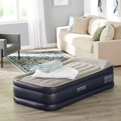 Vista 6 de Intex Pillow Dura-Beam Series Rest Airbed elevado con bomba interna (modelo 2020)