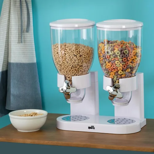 Vista 2 de Dispensador único Zevro de alimentos secos, Dispensador doble
