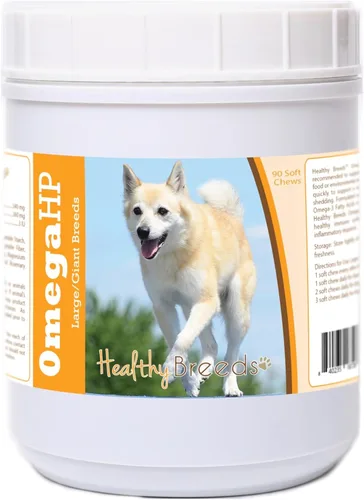 Vista 29 de Healthy Breeds Siberian Husky Omega HP - Masticables suaves para piel y pelaje, 90