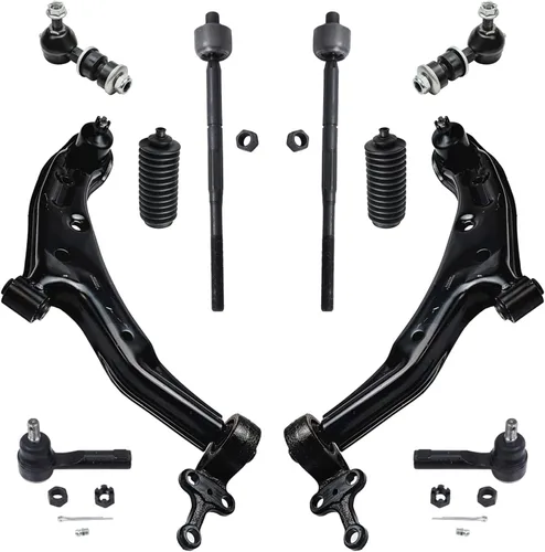 Vista 141 de Detroit Axle - Kit de suspensión frontal de 10 piezas para Ford Focus C-Max 13-18, 2 brazos de control inferiores, 4 barras de acoplamiento
