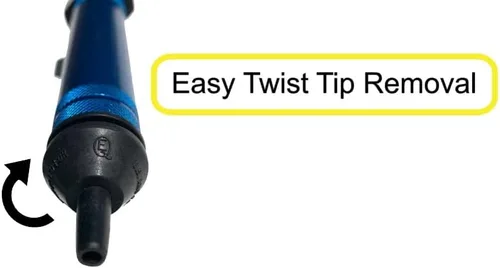 Vista 4 de SS350B EDSYN - Bomba desoldadora de soldadura de metal azul con seguridad estática