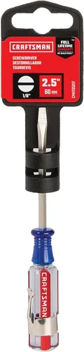 Vista 3 de CRAFTSMAN Destornillador, 1/8-in x 2-1/2 in ranurado, mango de acetato (CMHT65017)