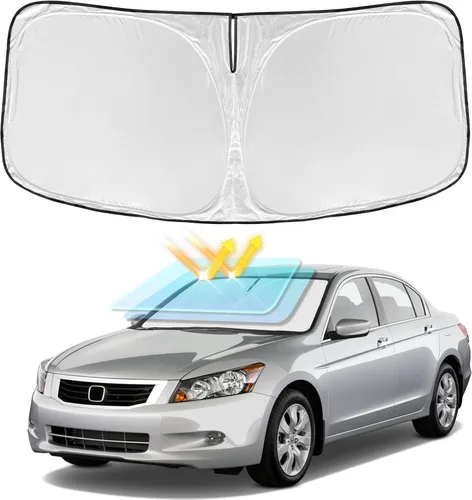 Vista 205 de Parasol para parabrisas de 4 capas, ajuste personalizad, tela 240T, plegable, bloquea los rayos ultravioletas, accesorios de automóvil
