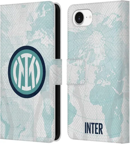 Vista 92 de Head Case Designs Officially Licensed Inter Milan Away 2025/26 Crest Kit Leather Wallet Case Compatible with Apple iPhone 7 Plus/iPhone 8 Plus