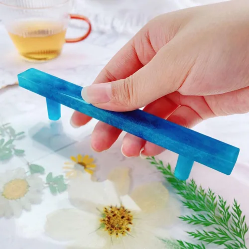 Vista 2 de EXCEART Molde de para Resina Molde de Silicona Moldes de Fundición Epoxi Molde de Epoxi Molde de Mango de Epoxi Moldes de Mango de Silicona Molde