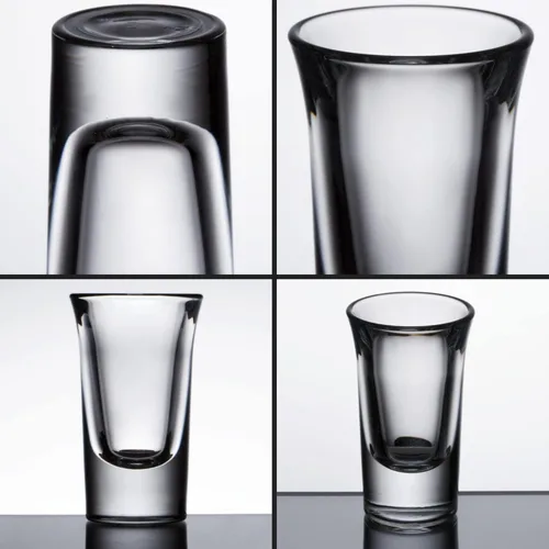 Vista 6 de A&A Wonders Juego de 8 vasos de chupito de 1.5 onzas con base pesada, juego de vasos de chupito con peso, para vasos de chupito de tequila de vodka