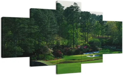 Vista 24 de chenchenArt Payne's Valley Golf Course 19th Hole - Arte de pared para sala de estar, dormitorio, baño, decoración del hogar, campo de golf