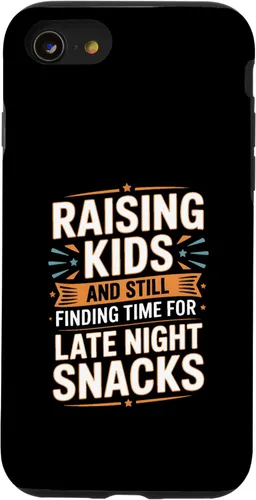 Vista 18 de Raising Kids and Still Finding Time for Late Night Snacks Case for iPhone 17