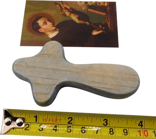 Vista 5 de Westmon Works Juego de cruz de San Gerardo con cruz de comodidad de mano con tarjeta santa de oración
