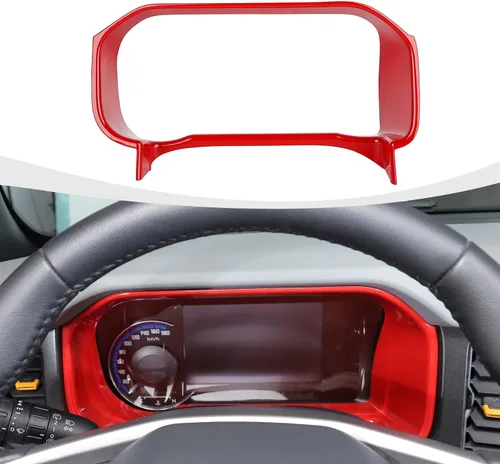 Vista 9 de RAZPOY Para Bronco - Cubierta de tablero de control central compatible con accesorios interiores Ford Bronco 2021-2024, color azul