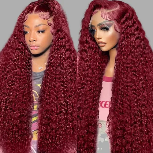 Vista 7 de Pelucas de cabello humano rizado HD con encaje frontal de 18 pulgadas, 13 x 6 pulgadas, cabello humano prearrancado, 100% cabello humano real, sin