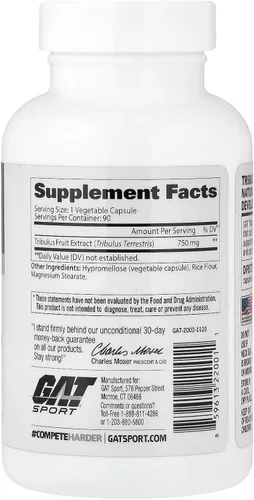 Vista 2 de Cápsulas GAT Tribulus, 90