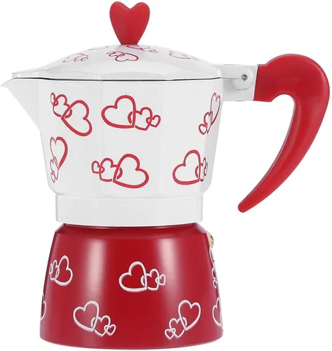 Zerodis Cafetera de aluminio, cafetera de café reutilizable, cafetera espresso duradera de aluminio, olla de hervidor de agua para el hogar y la