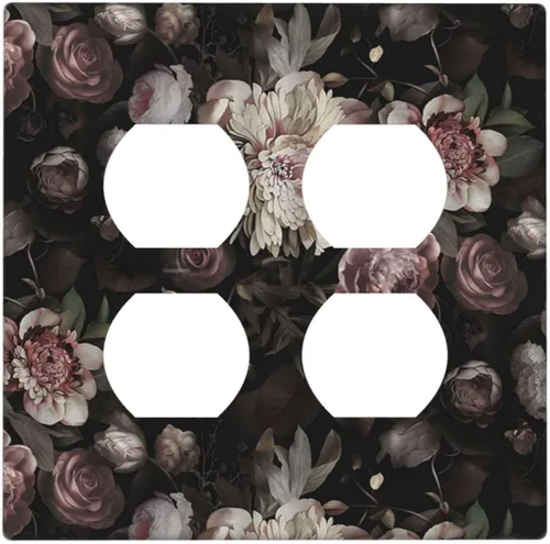 Vista 112 de Placa decorativa para interruptor de luz, medusas, tortugas marinas, fantasía, océano, 2 bandas, 1 palanca, 1 placa de pared dúplex, cubiertas