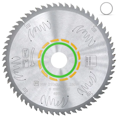Vista 9 de Hoja de Sierra de Riel de Corte al Hilo Estándar Mejorada 496305 12T de 160mm Compatible con Sierra de Corte por Inmersión FESTOOL TS 55, Compatible