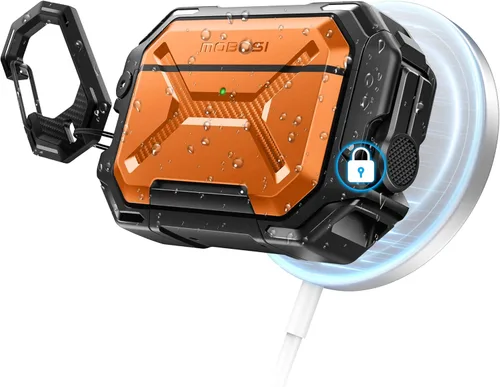 Vista 10 de MOBOSI para Funda de AirPods Pro 3 [Funda Impermeable IP68 para AirPods Pro 3 y Compatible con MagSafe] Funda Protectora de Grado Militar