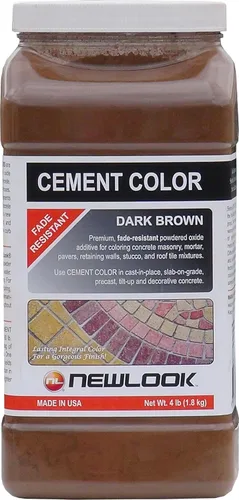 Color cemento 4 lb. Color marrón oscuro resistente a la decoloración