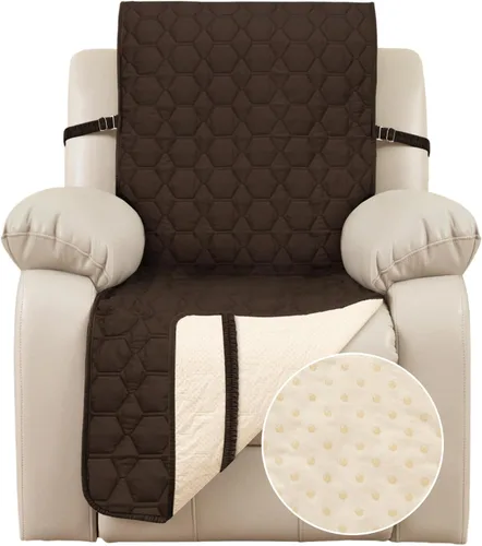 Vista 15 de Funda impermeable para sofá reclinable, funda antideslizante para silla reclinable, protector de muebles, funda de sofá lavable para perros y niños