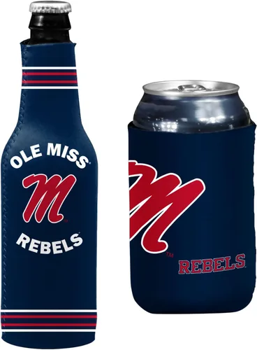 Vista 138 de College Team Color Logo Can & Bottle Holder Insulator Beverage Cooler Set
