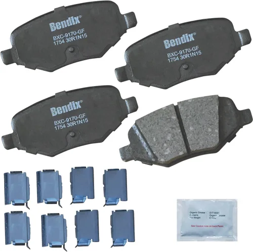Vista 323 de Pastillas de Freno Traseras Cerámicas Bendix Priority1 CFC1510 para INFINITI QX56 2013-2011, QX80 2024-2014, Nissan Armada 2023-2017