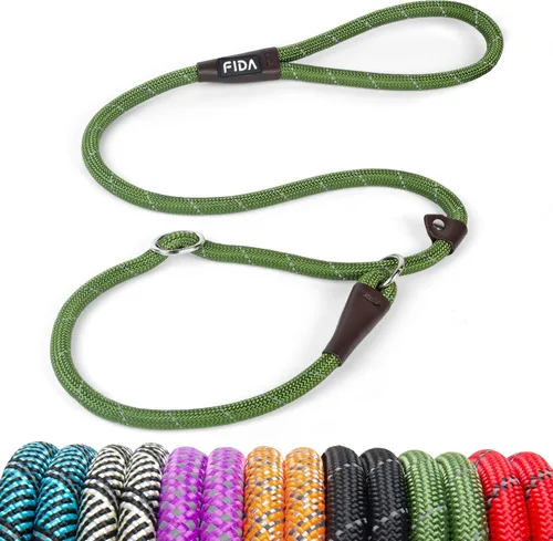 Vista 25 de Fida Paquete de 5 correas antideslizantes duraderas a granel, resistentes de 1/2 pulgadas x 6 pies, cómoda correa antideslizante para perros Verde