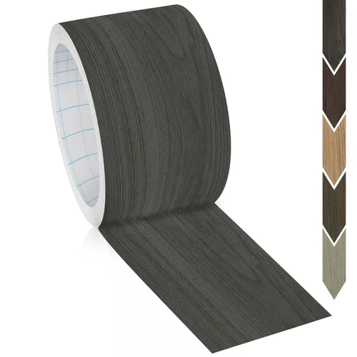 Vista 21 de GSCIT Club Banda de Borde de Abedul, rollo de 1 1/2 pulgadas x 25 pies de Banda de Borde de Chapa Preencolada Flexible, Banda de Cinta de Madera Real