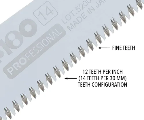 Vista 2 de Silky Profesional F180 7.087 in Sierra plegable dientes finos (141-18)