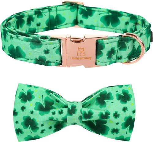 Vista 30 de Lionheart glory - Collar de perro de San Valentín, collares para perros con lazo, collares para mascotas ajustables con lazo para perros pequeños