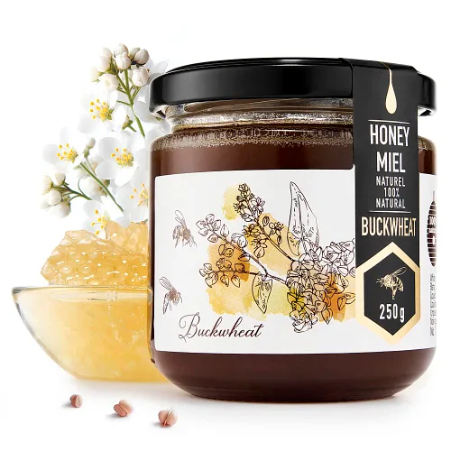 Vista 7 de HONIGMA® Miel de Acacia Marma Miel Cruda Auténtica de Ucrania 100% Pura y Sin Pasteurizar 1000g/35.2oz Puede Llegar Parcialmente