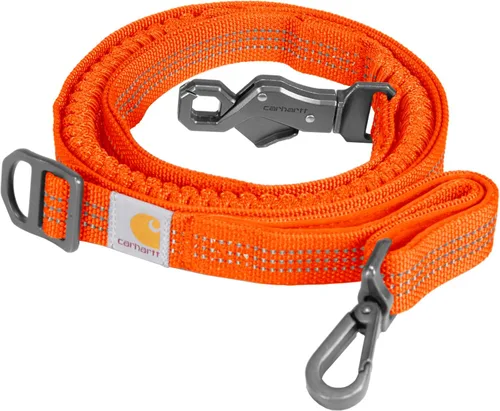 Vista 6 de Carhartt Correa de Nylon Resistente con Banda Absorbente de Impactos para Mascotas/Perros, Costuras Reflectantes para Visibilidad, Negro, Grande