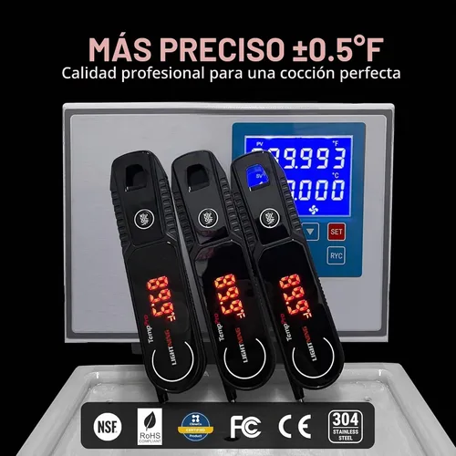 Vista 2 de TempPro TempSwift - Termómetro digital para carne de lectura instantánea de Negro