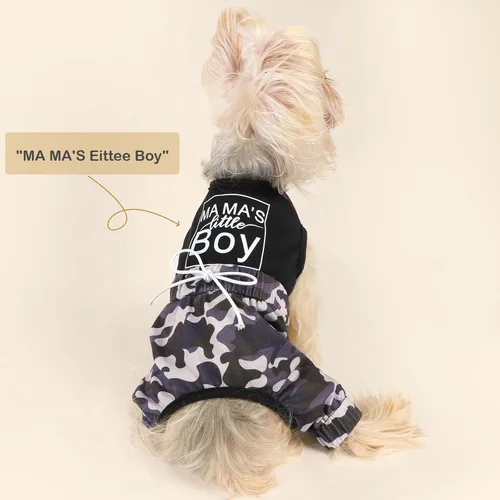 Vista 4 de Ropa para perros pequeños y medianos, hembras y niños, pijama suave y elástica para perro, ropa ligera para mascotas, disfraz para perro, disfraz