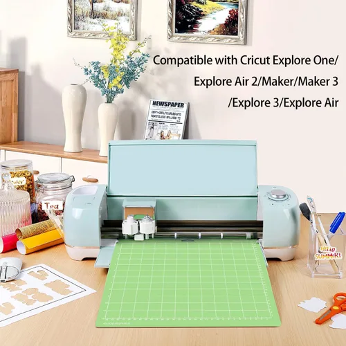 Vista 4 de Gwybkq Paquete de 4 alfombrillas de corte de 12 x 12 pulgadas, compatibles con Cricut Explore One/Air/Air 2/Maker 3/Maker accesorios de repuesto