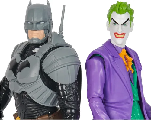 Vista 8 de DC Comics, Batman Adventures, Batman vs The Joker - Juego de figuras de acción, 2 figuras, 12 accesorios de armadura, juguete de superhéroe de 12