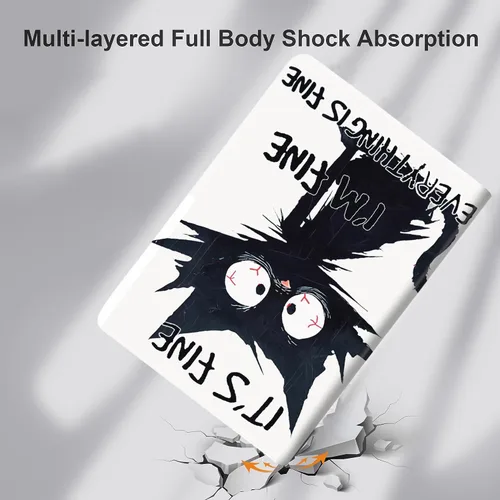 Vista 3 de Funda para Samsung Galaxy Tab S9 de 11 pulgadas 2023 modelo X710/X716B/X718U, funda plegable de pie delgada con apagado y encendido automático, It's