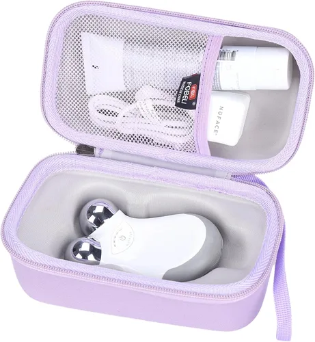 Vista 8 de FBLFOBELI Estuche rígido de viaje para NuFACE MINI+ Kit de iniciación, Hunvva EP-300 Mini dispositivo facial de microcorriente (solo funda) (negro)