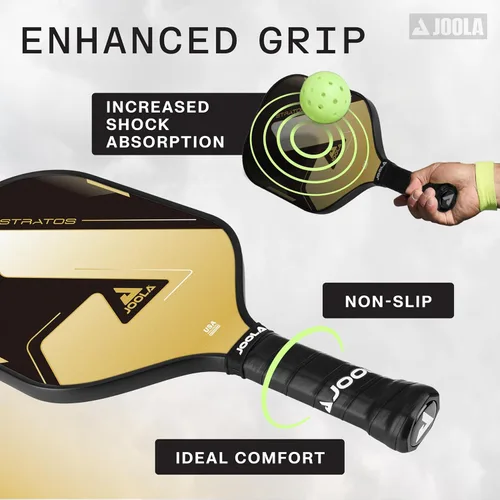 Vista 5 de JOOLA Stratos Pickleball Paddle – Lightweight Fiberglass with Polypropylene Core - USAPA Approved - Large Sweet Spot for Added Control - Pickle Ball