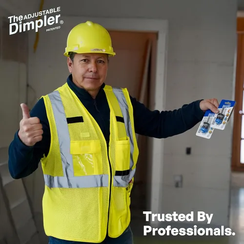 Vista 8 de Ajustable DIMPLER® - Broca para paneles de yeso y accesorio para pistola de tornillos, convierte el taladro en una pistola de tornillos para paneles